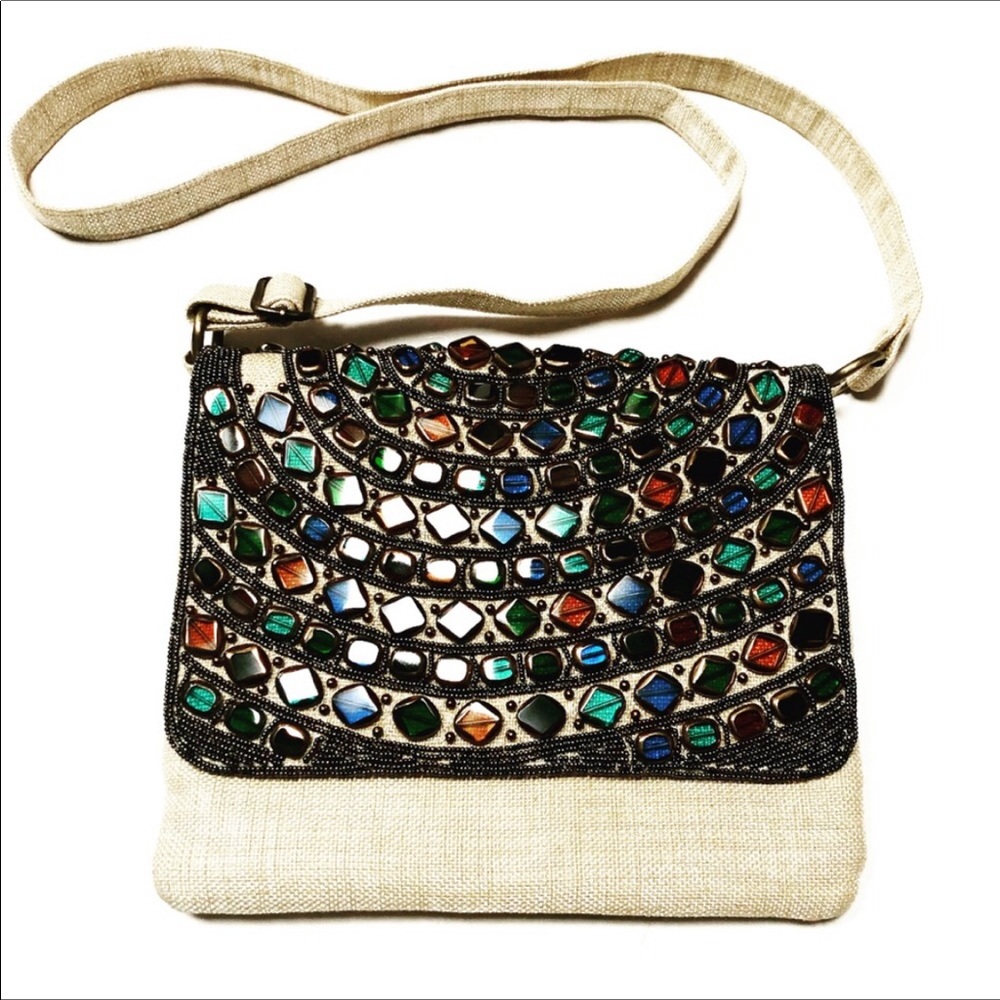 Beautiful Sea-glass Art Deco Shoulder Handbag - Picture 7 of 7